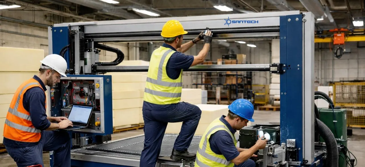 maintaining-foam-machine -equipment