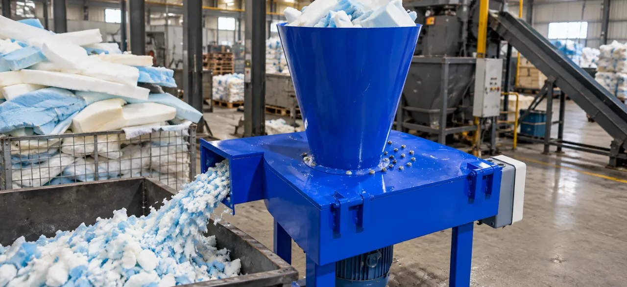 Foam Shredding Process: How a Foam Shredding Machine Works