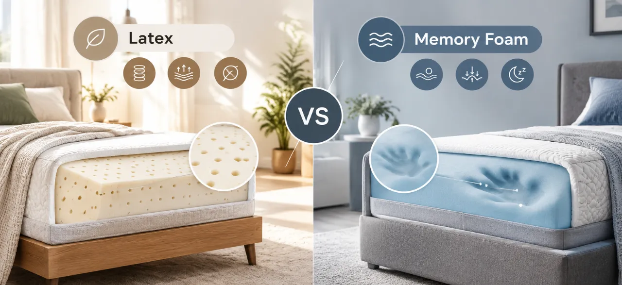Latex vs. Memory Foam: Which Mattress Is Better?