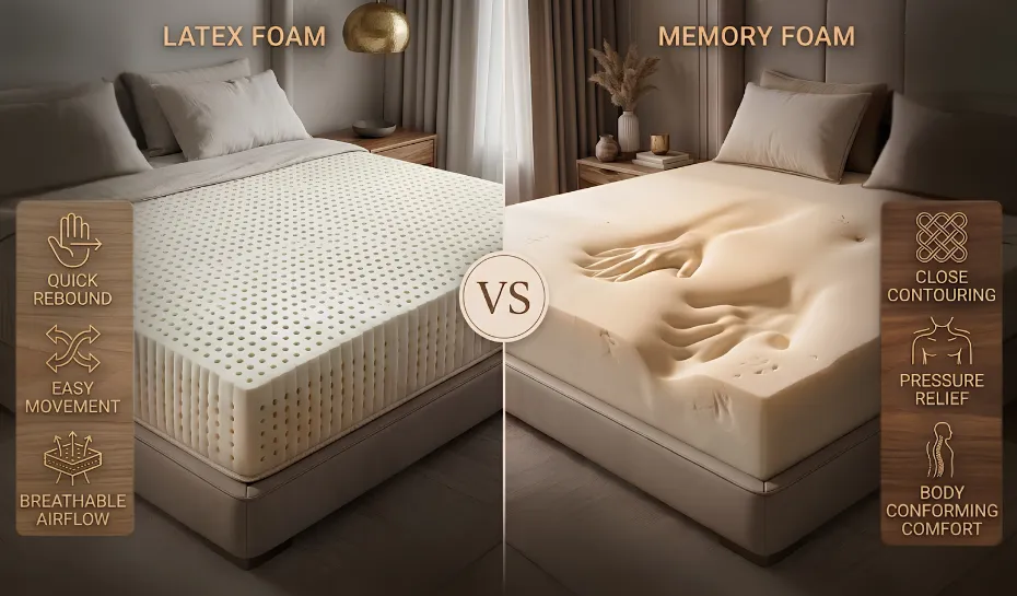 Latex vs. Memory Foam Which Mattress Sleeps Cooler